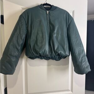 Blank NYC Teal Bomber Jacket